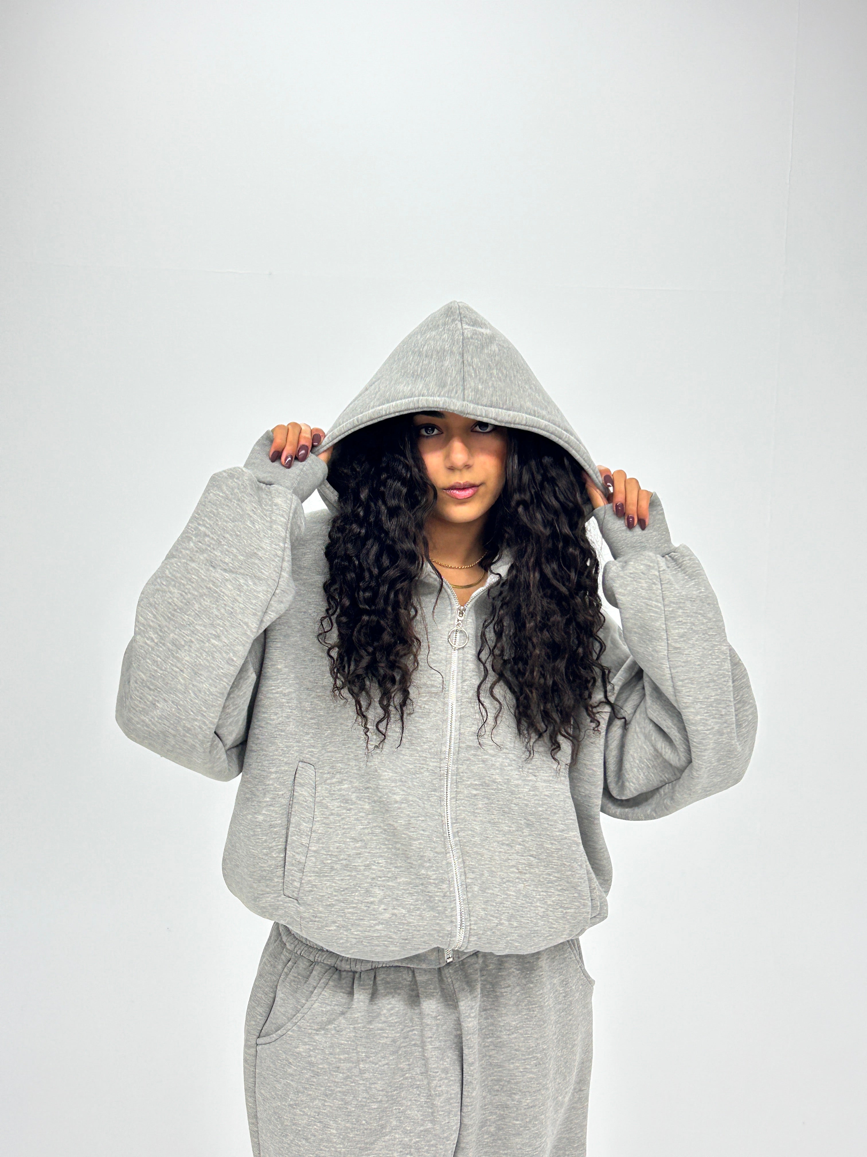 Light grey Jacket-Cropped fit