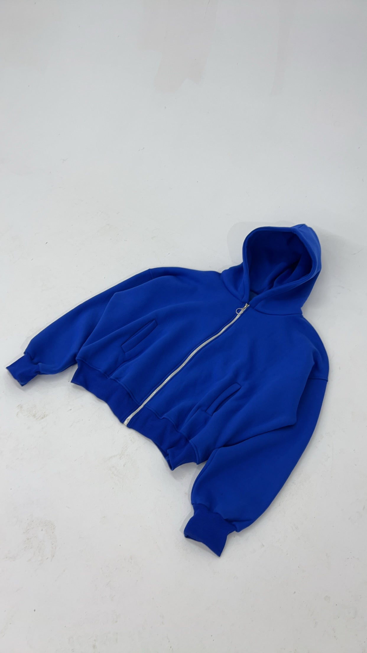 Ocean Blue Jacket-Cropped Fit
