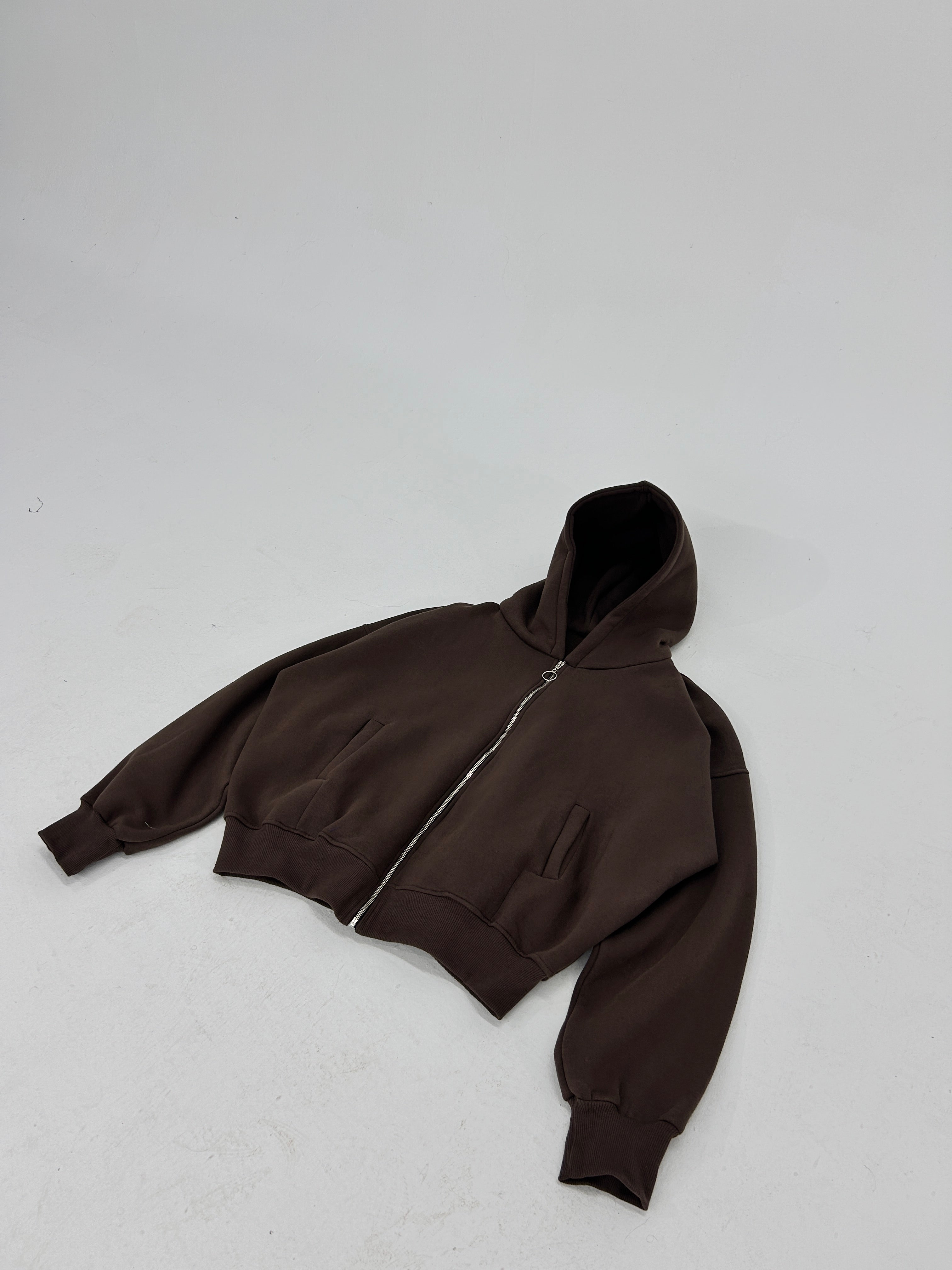 Mocha brown-Cropped Fit