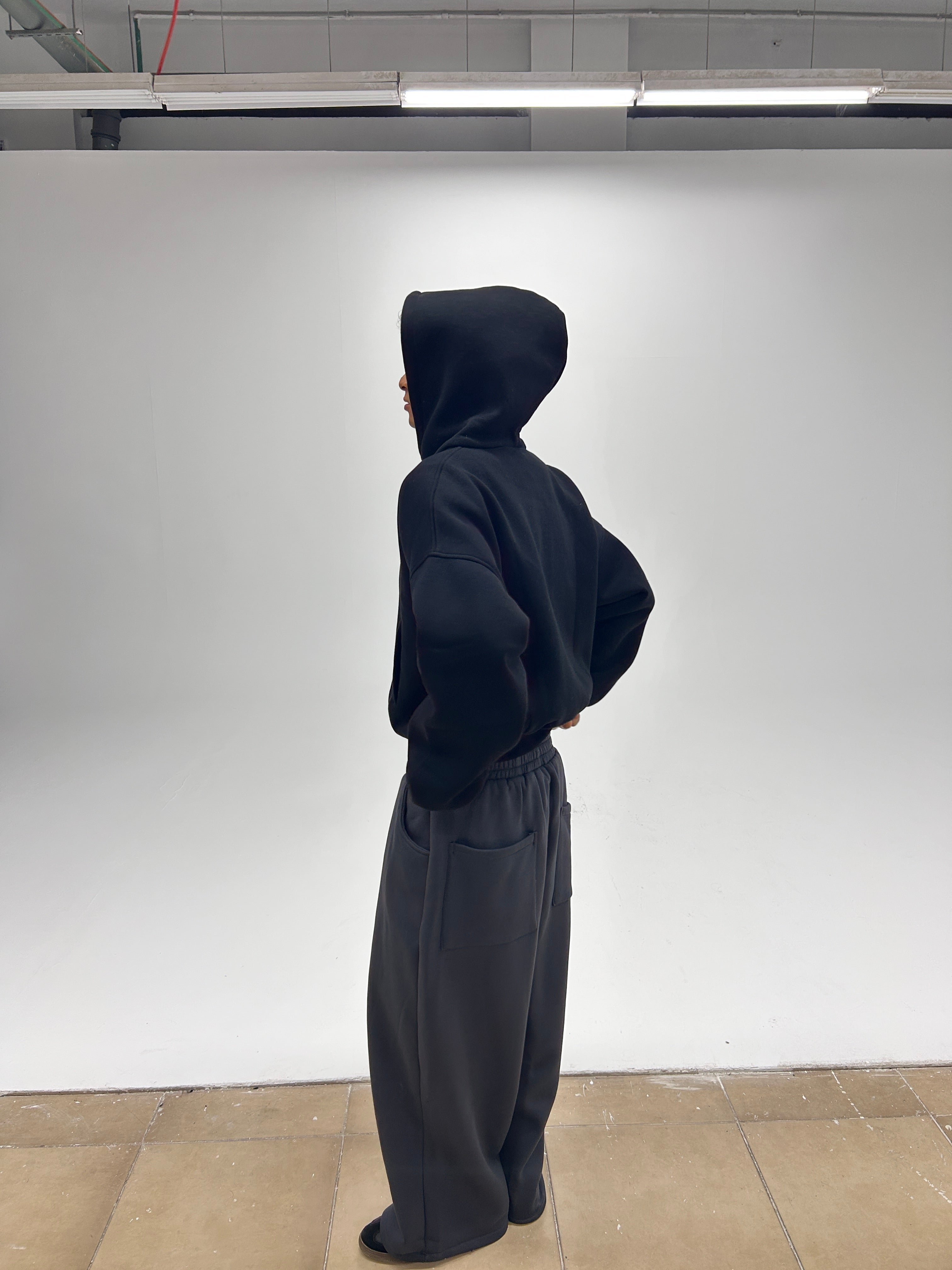 Black Jacket-Cropped Fit