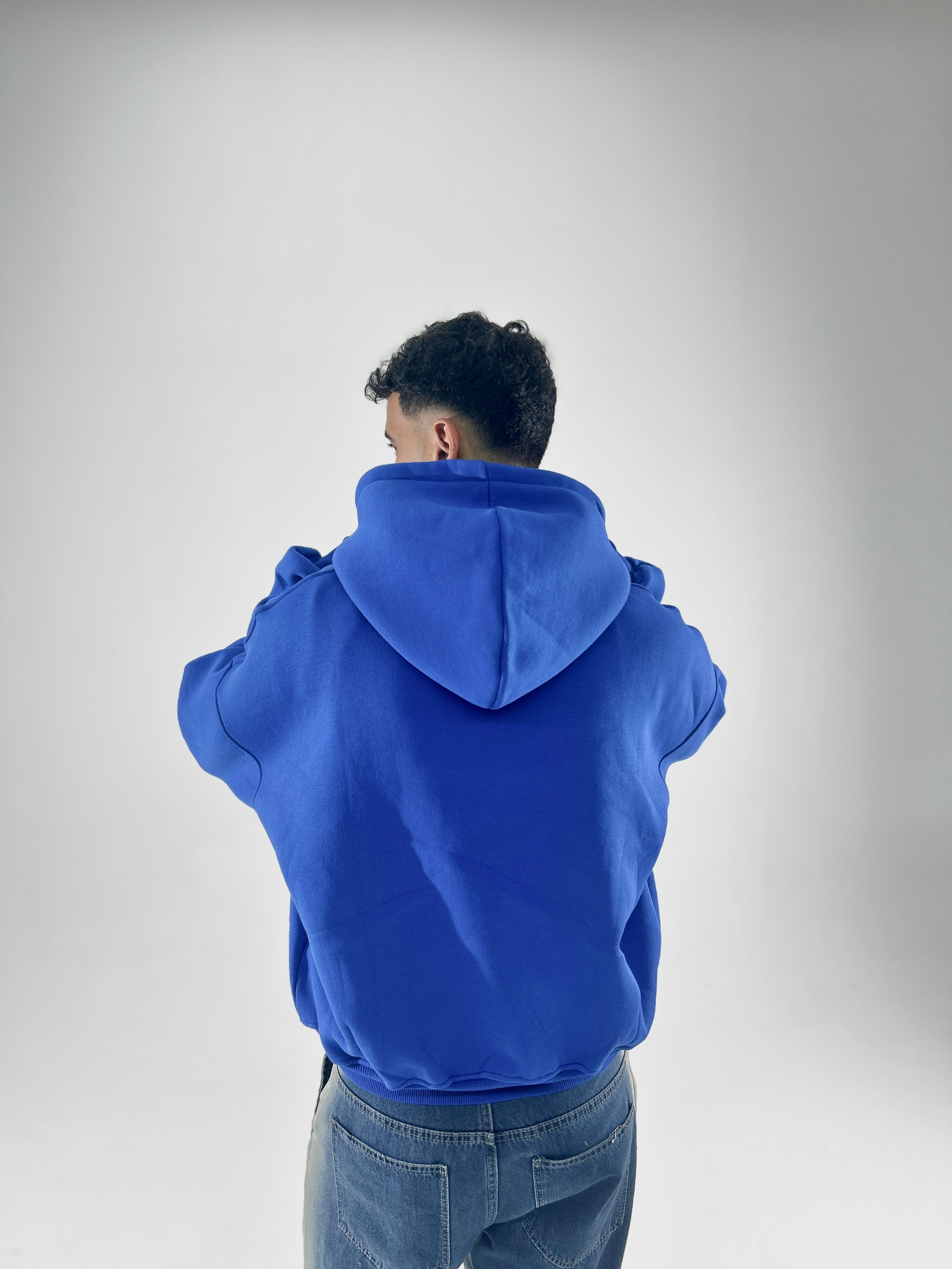Ocean Blue Jacket-Cropped Fit
