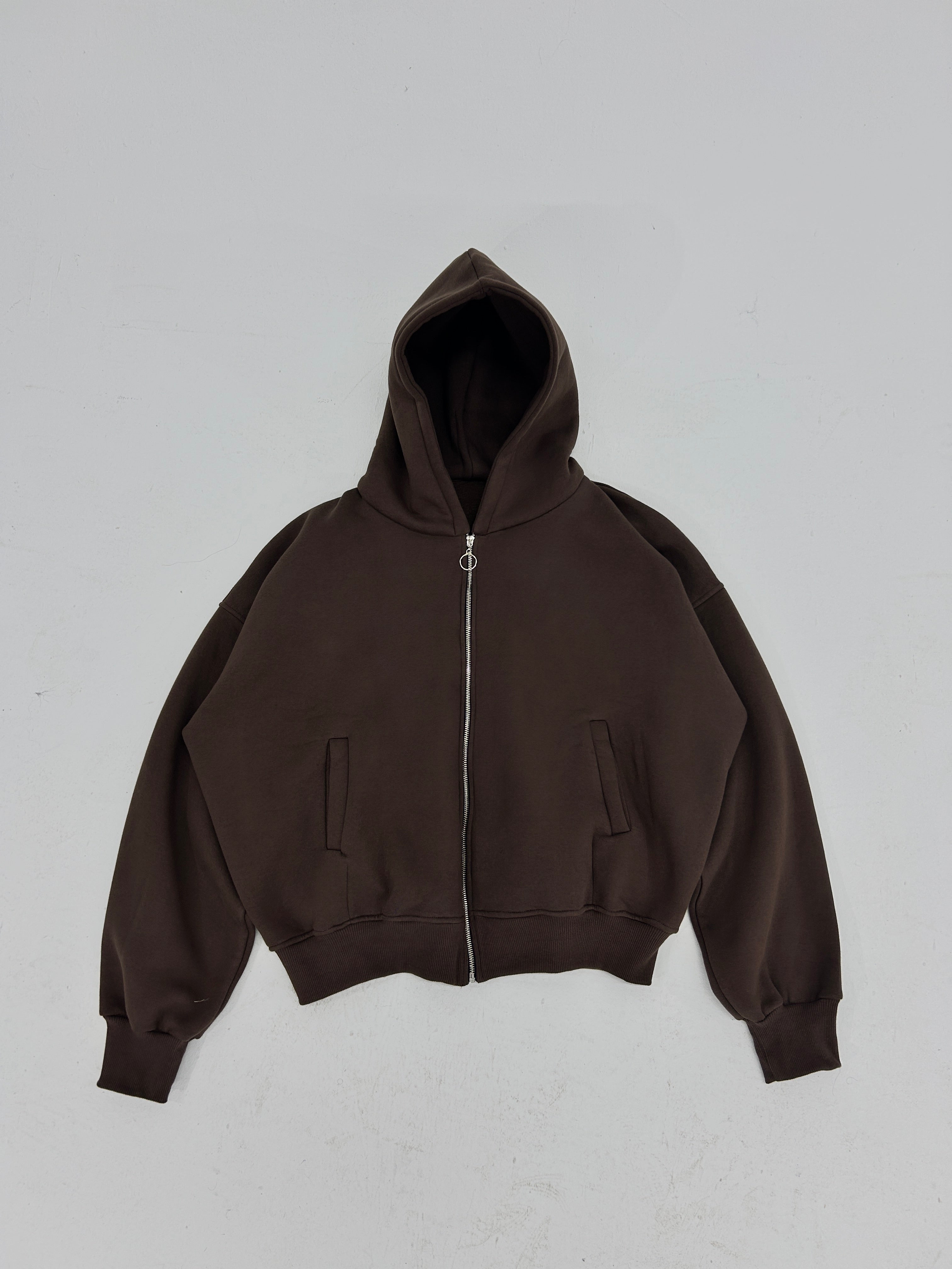 Mocha brown-Cropped Fit