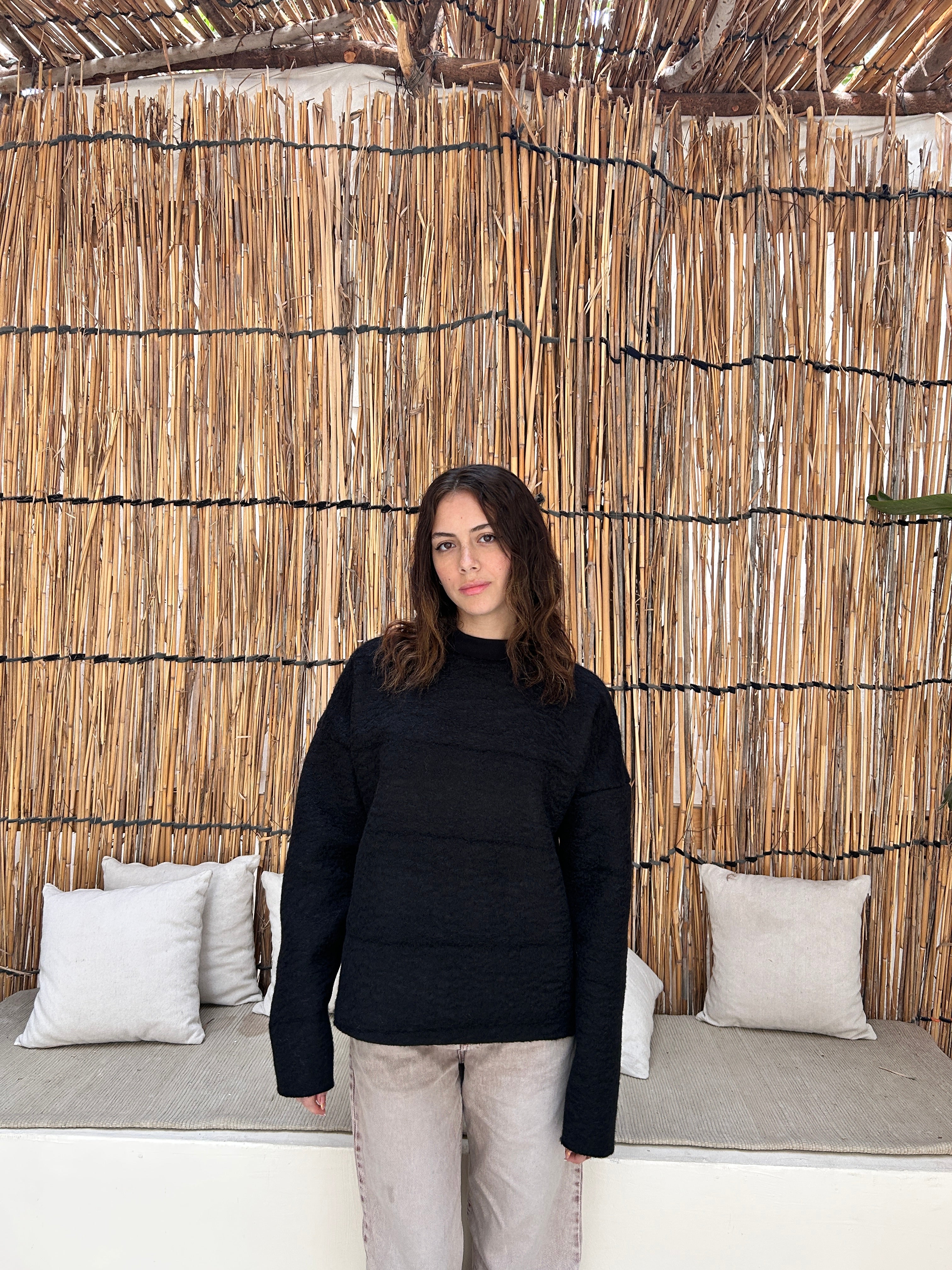 mohair fur-black