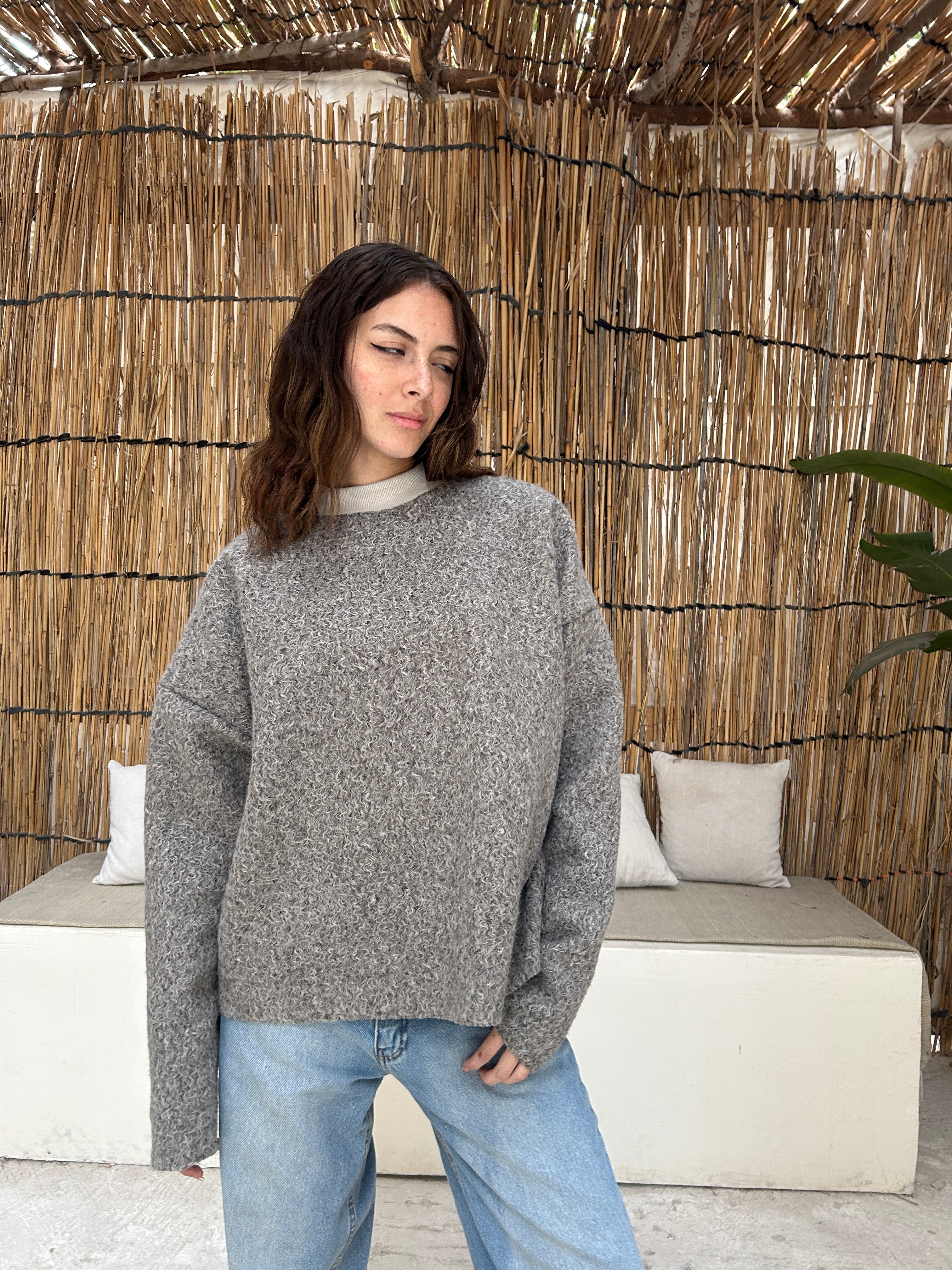 mohair fur-grey