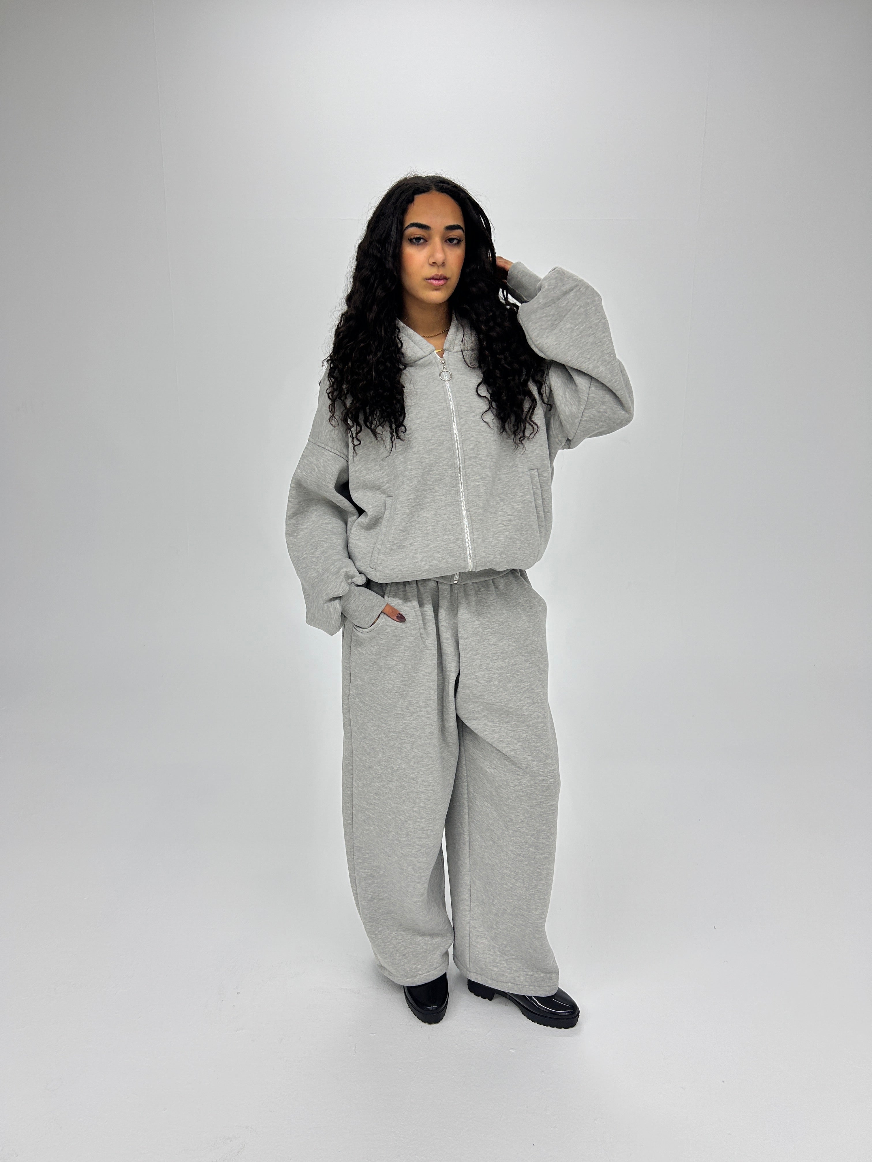 light grey sweatpants