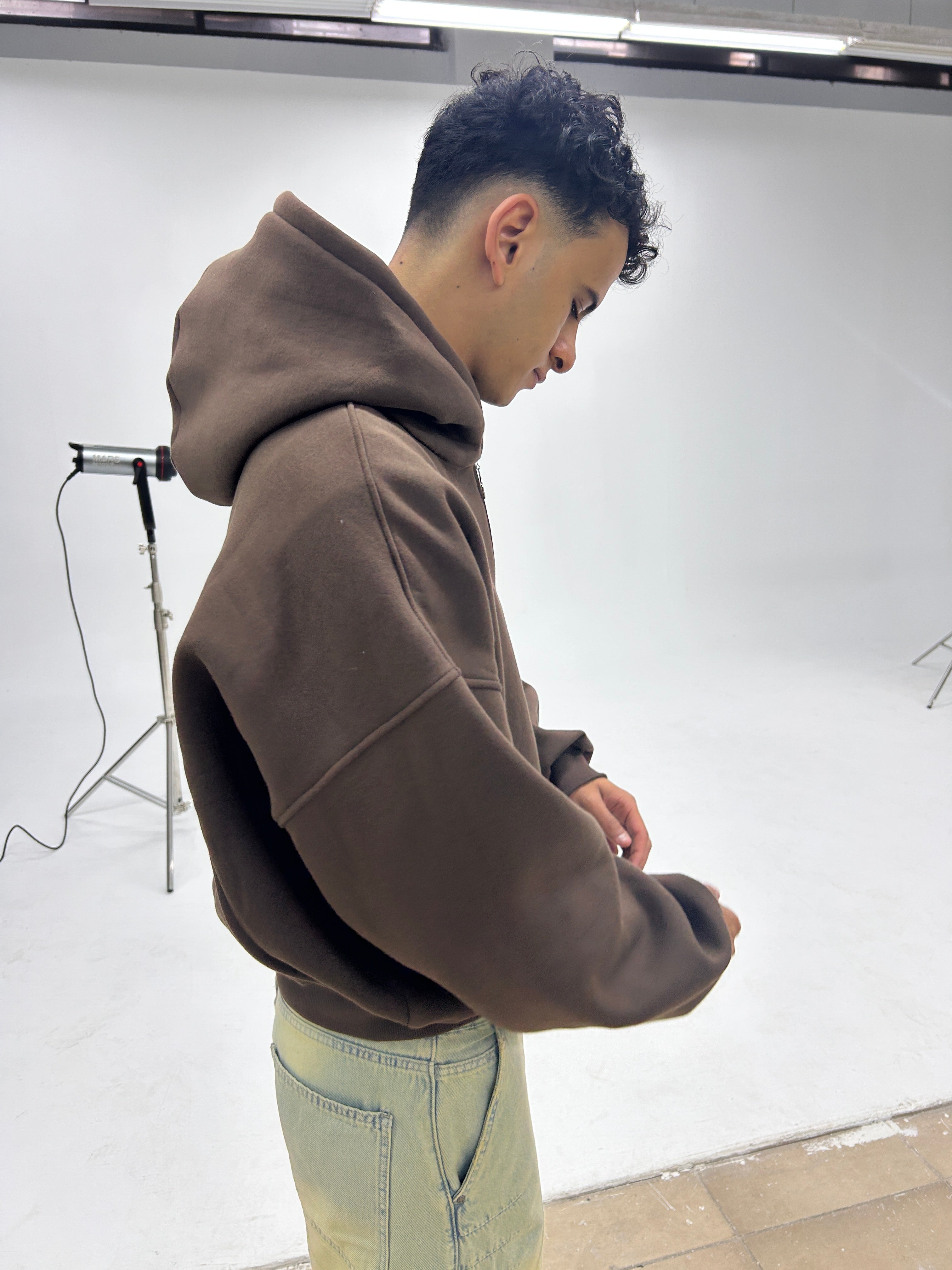 Mocha brown-Cropped Fit