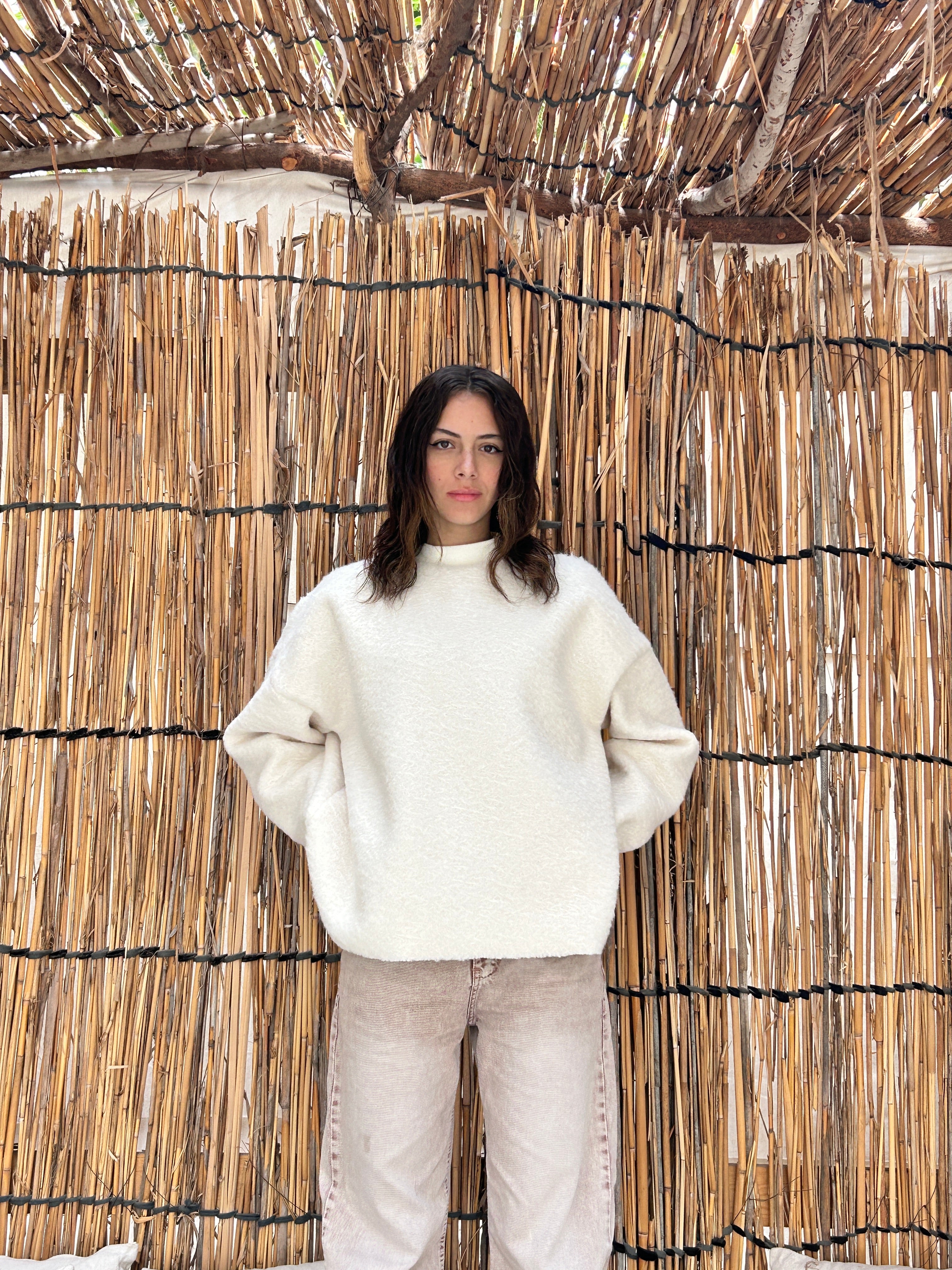 mohair fur-creamy