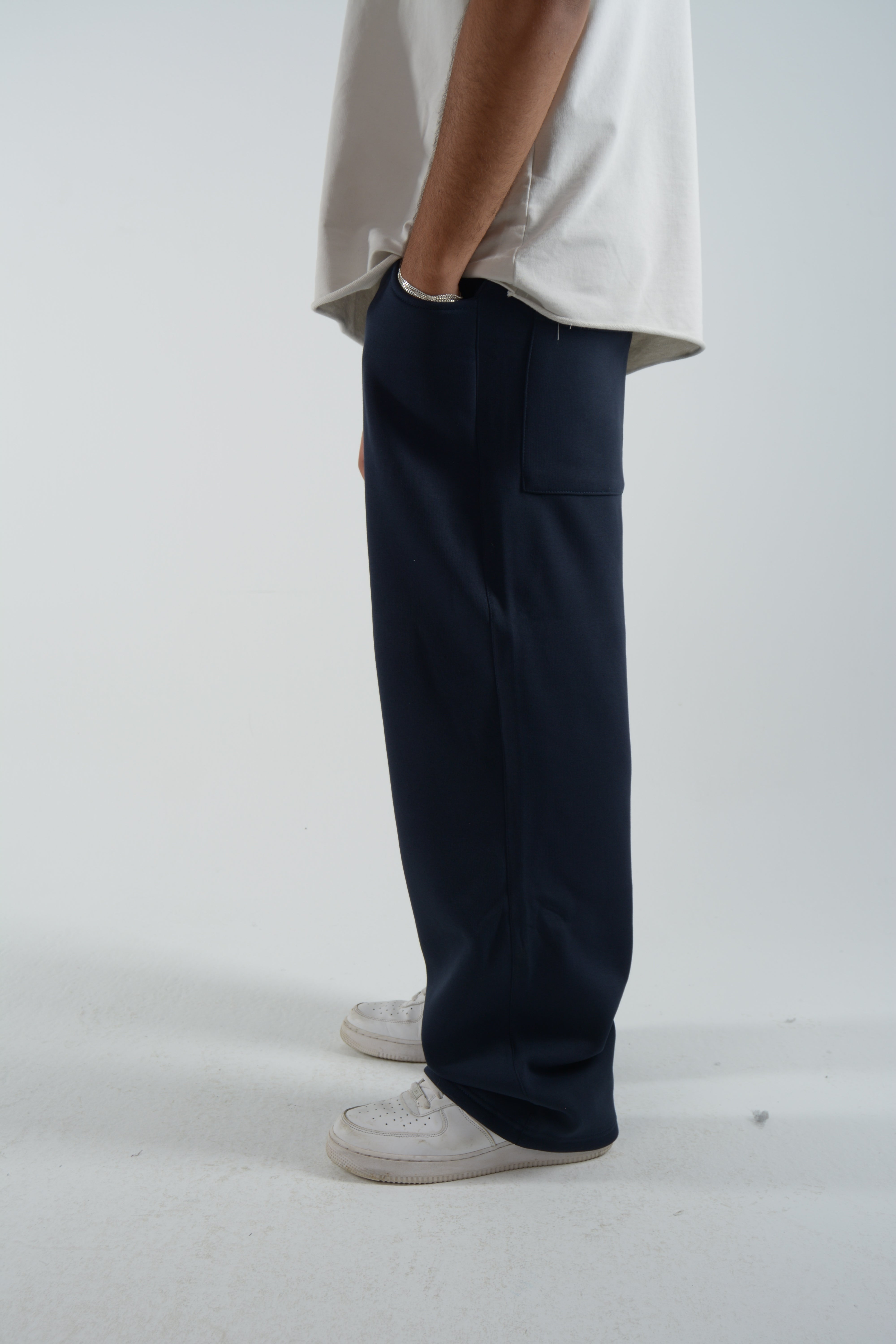 navy sweatpants